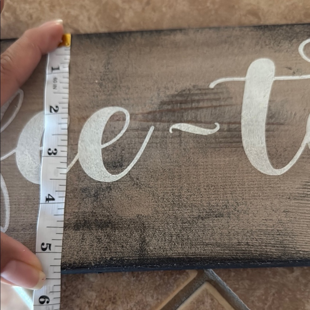 Rustic Wooden Kitchen Sign - Coffee, Tea, Wine - Picture 5 of 8